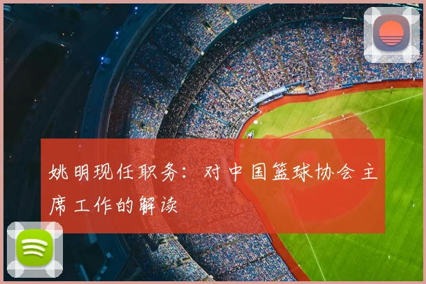 姚明现任职务:对中国篮球协会主席工作的解读